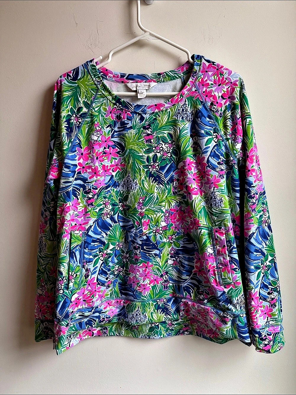 Lilly Pulitzer Mickey and Minnie Mouse Ballad Pullover Sweatshirt for Women by